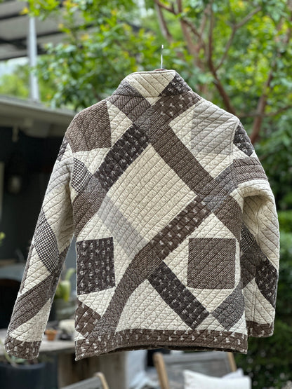 Pre-WWII Cotton Quilt Jacket Small