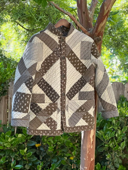 Pre-WWII Cotton Quilt Jacket Medium