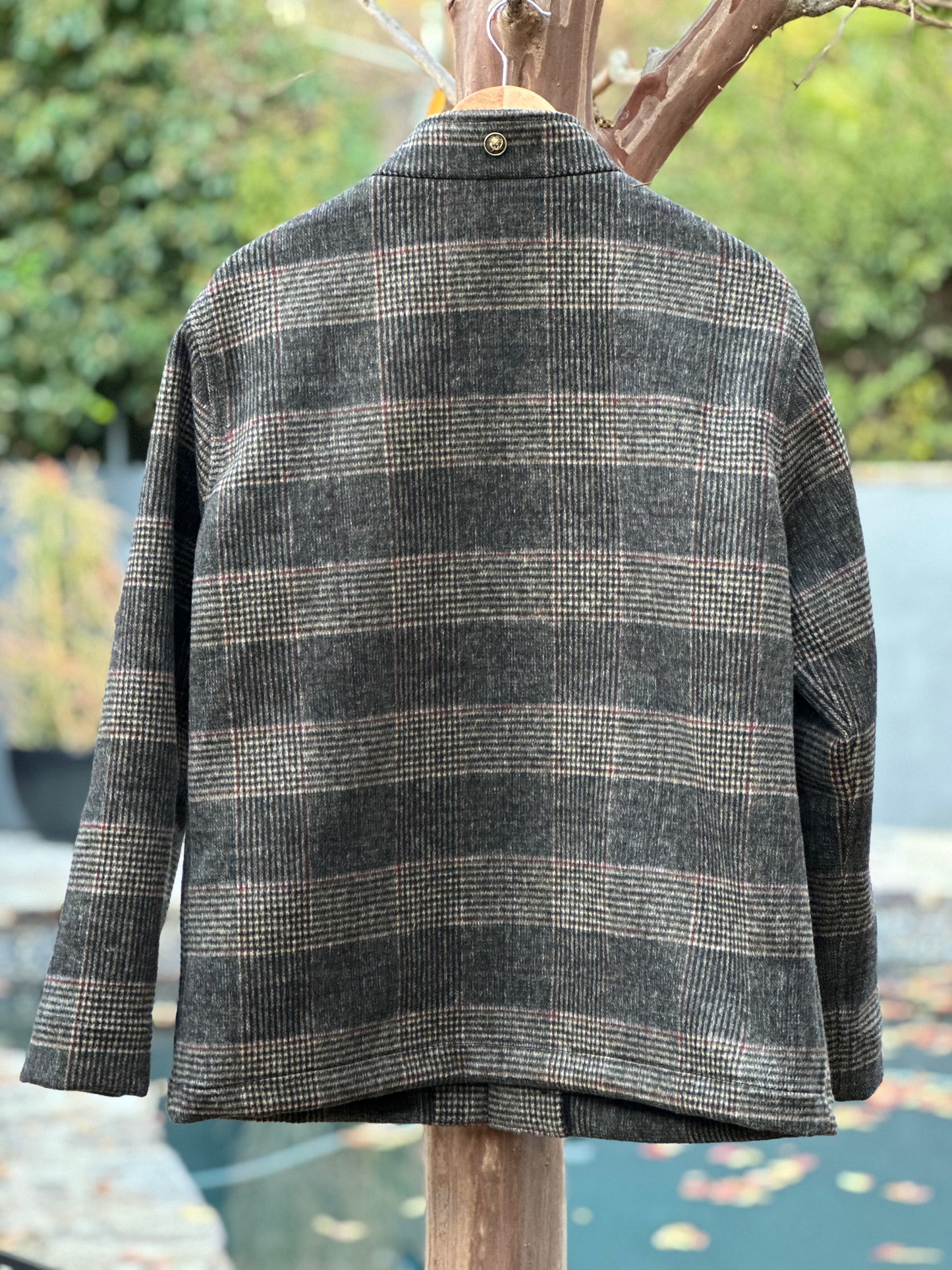 Brushed English Wool Plaid Campfire Coat Medium