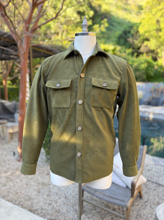 Alcantara Synthetic Suede Campfire Shirt Medium