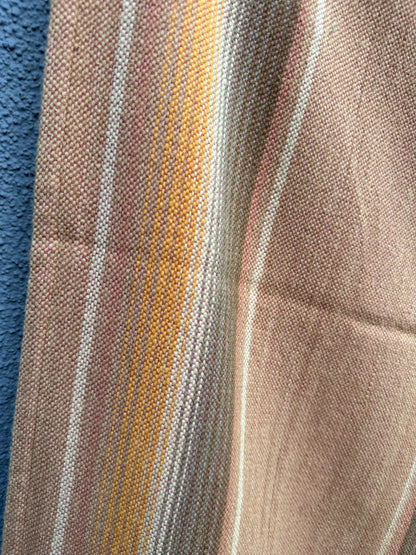 Hand Loomed Oaxaca Wool Tan Stripes