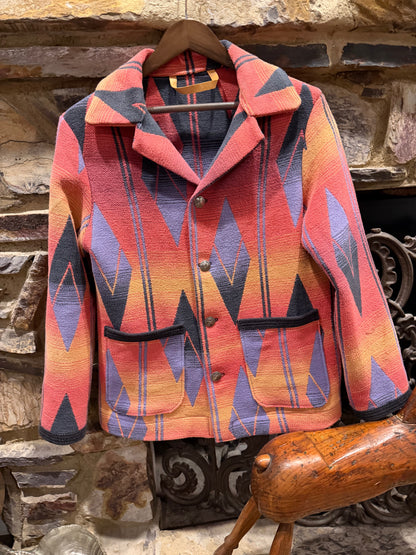 1960's Cotton Beacon Campfire Coat Ombre Small