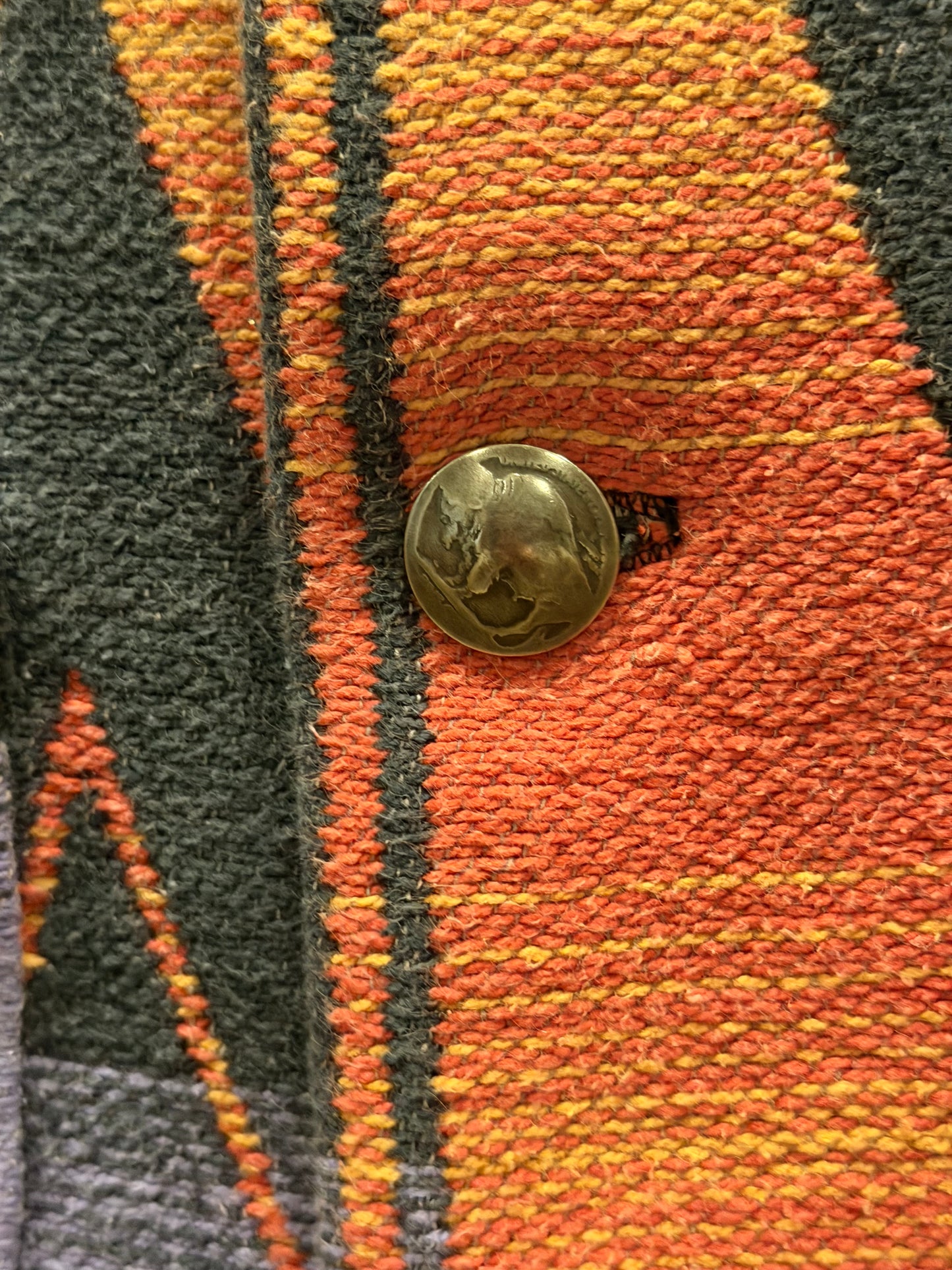 1960's Cotton Beacon Campfire Coat Ombre Small