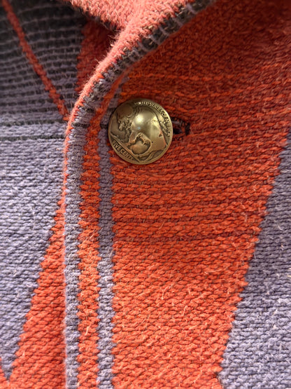 1960's Cotton Beacon Campfire Coat Ombre Small