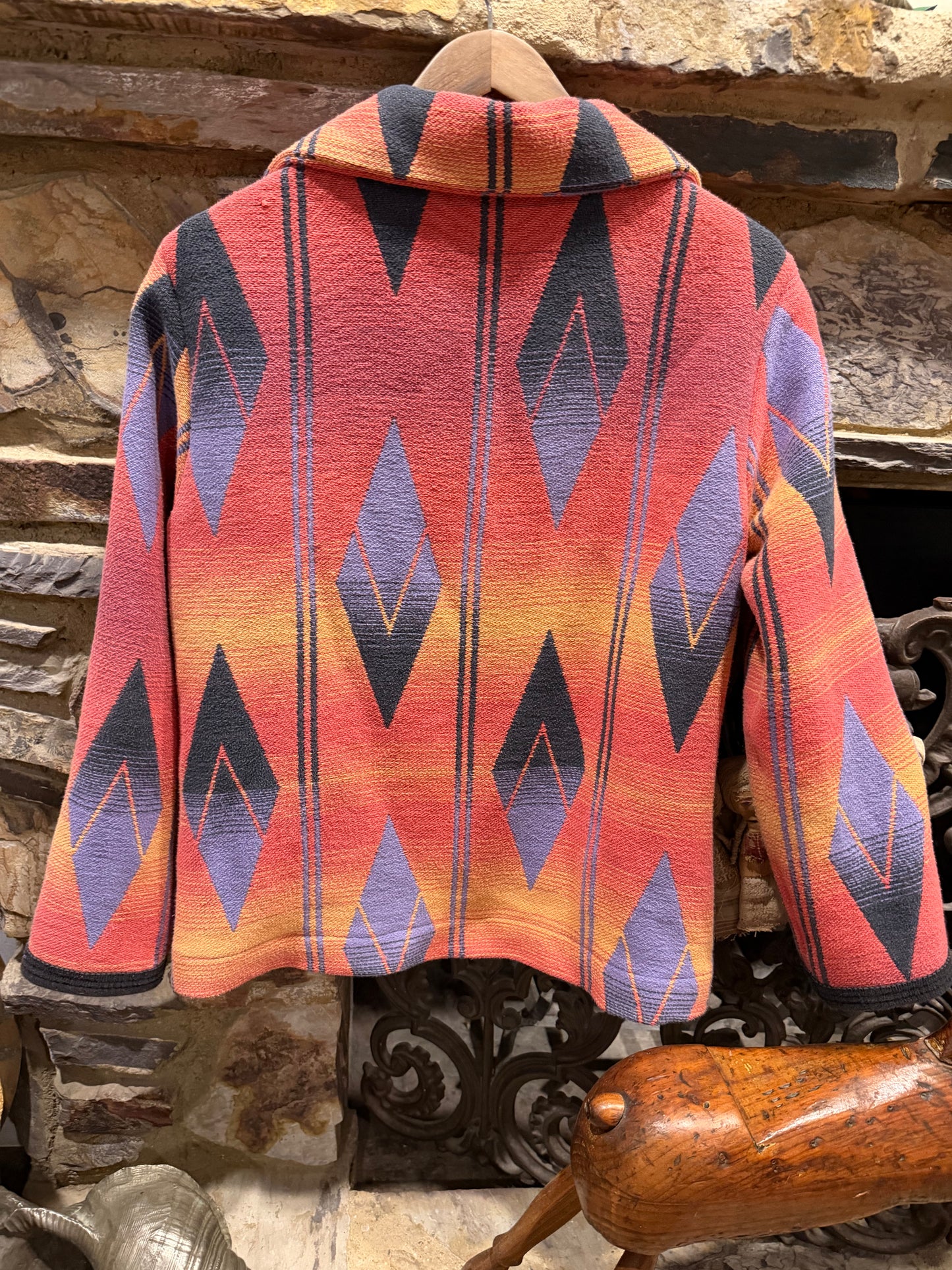 1960's Cotton Beacon Campfire Coat Ombre Small