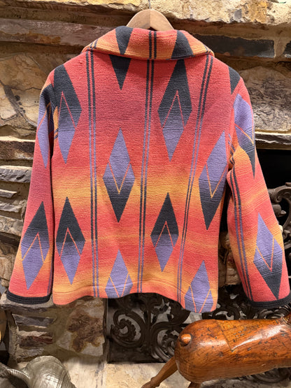 1960's Cotton Beacon Campfire Coat Ombre Small