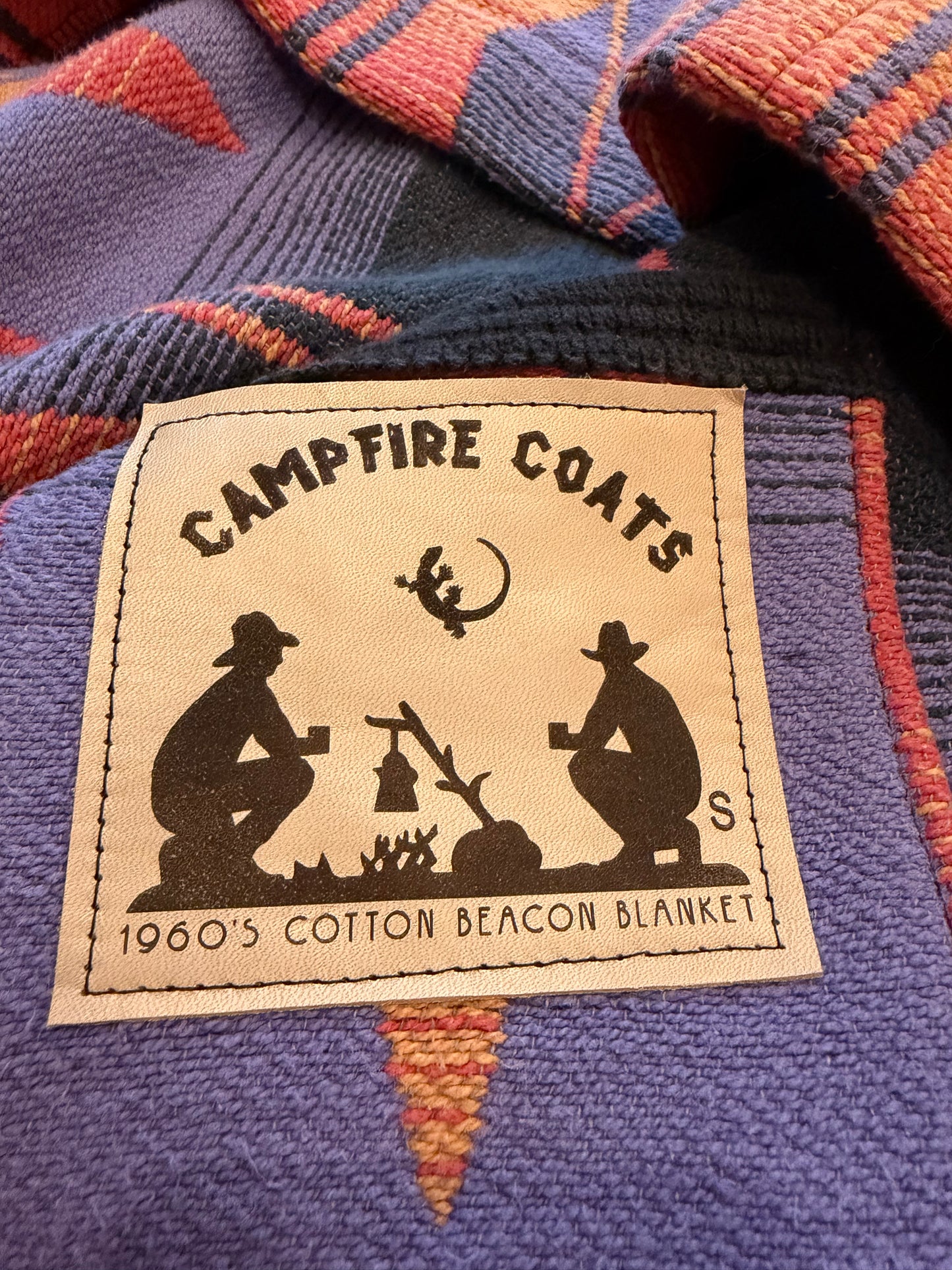 1960's Cotton Beacon Campfire Coat Ombre Small