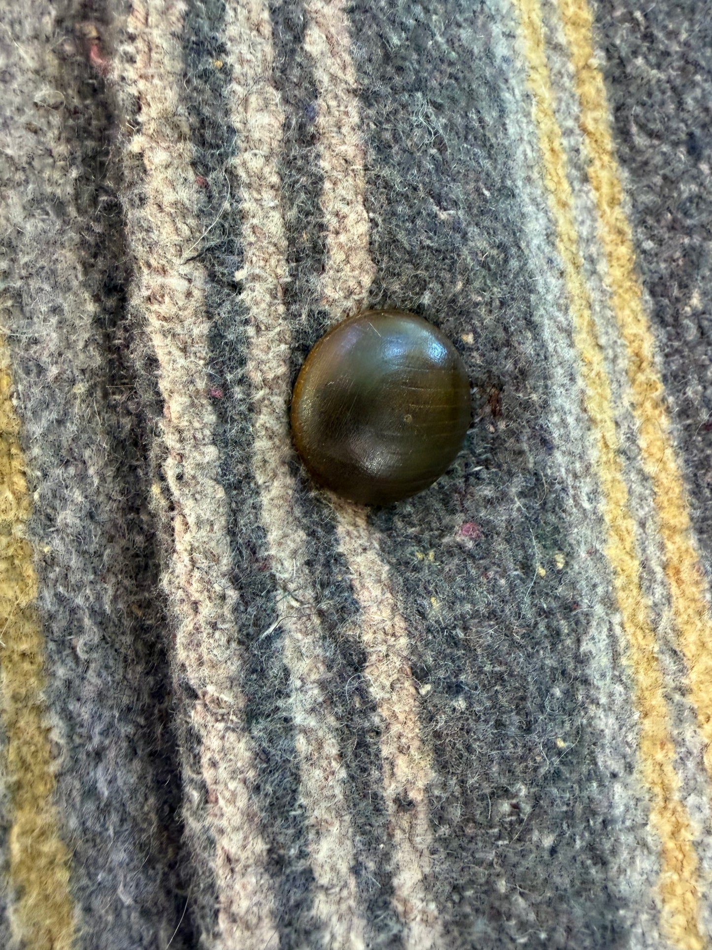 1800’s Jacquard Wool Horse Blanket Campfire Coat Large