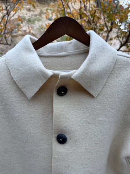 WWII Wool US Navy Blanket Campfire Coat Large