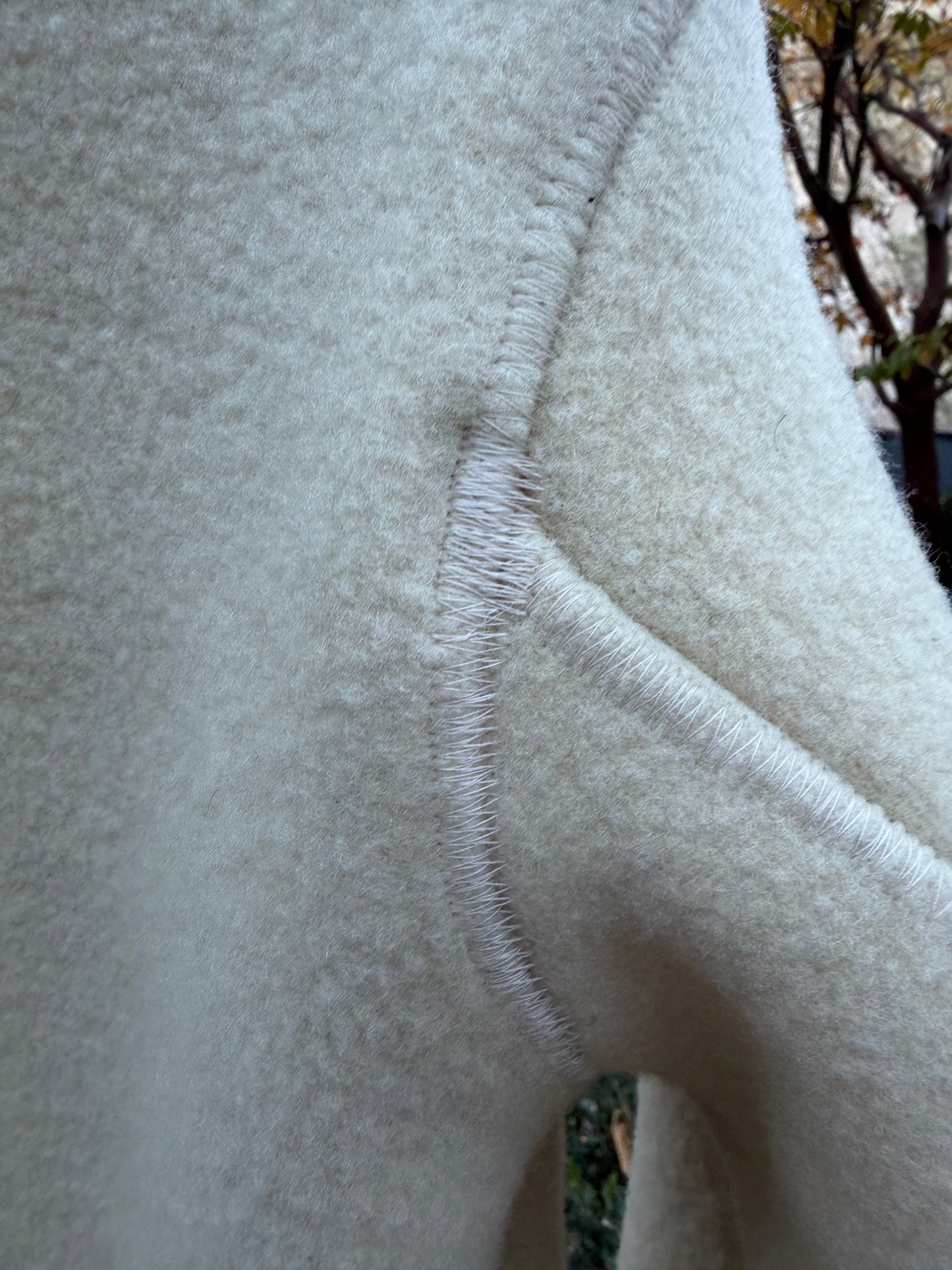 WWII Wool US Navy Blanket Campfire Coat Large