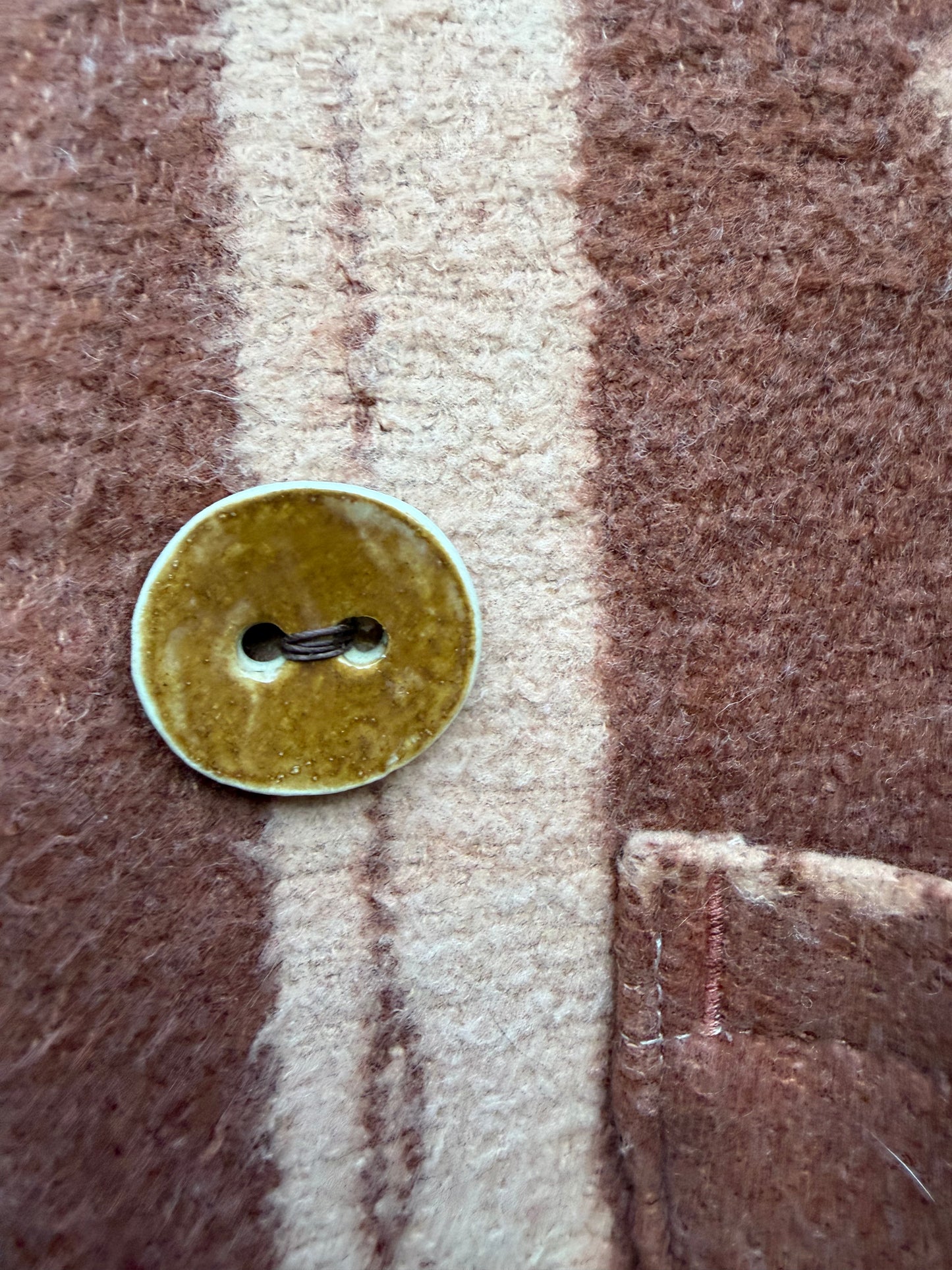 1940's Beacon Campfire Coat Cowboy Brown Tan Creme Woman’s Medium