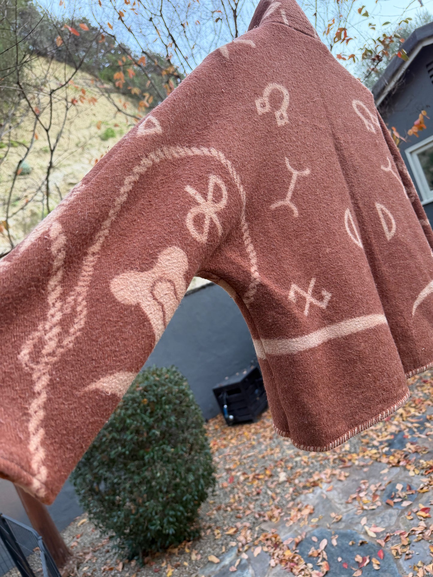 1940's Beacon Campfire Coat Cowboy Brown Tan Creme Woman’s Medium