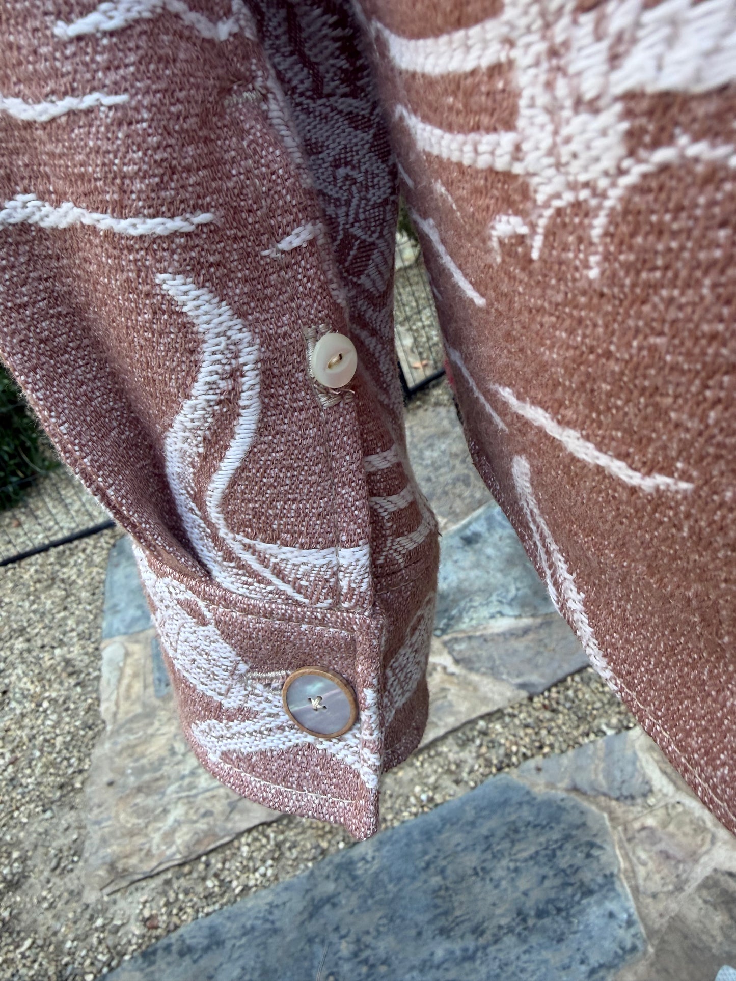 1930’s Cotton Mens Cowboy Woven Blanket Overshirt