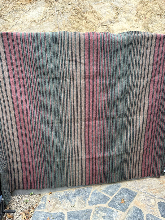 Vintage Pendleton® Stripes burgundy, green and brown