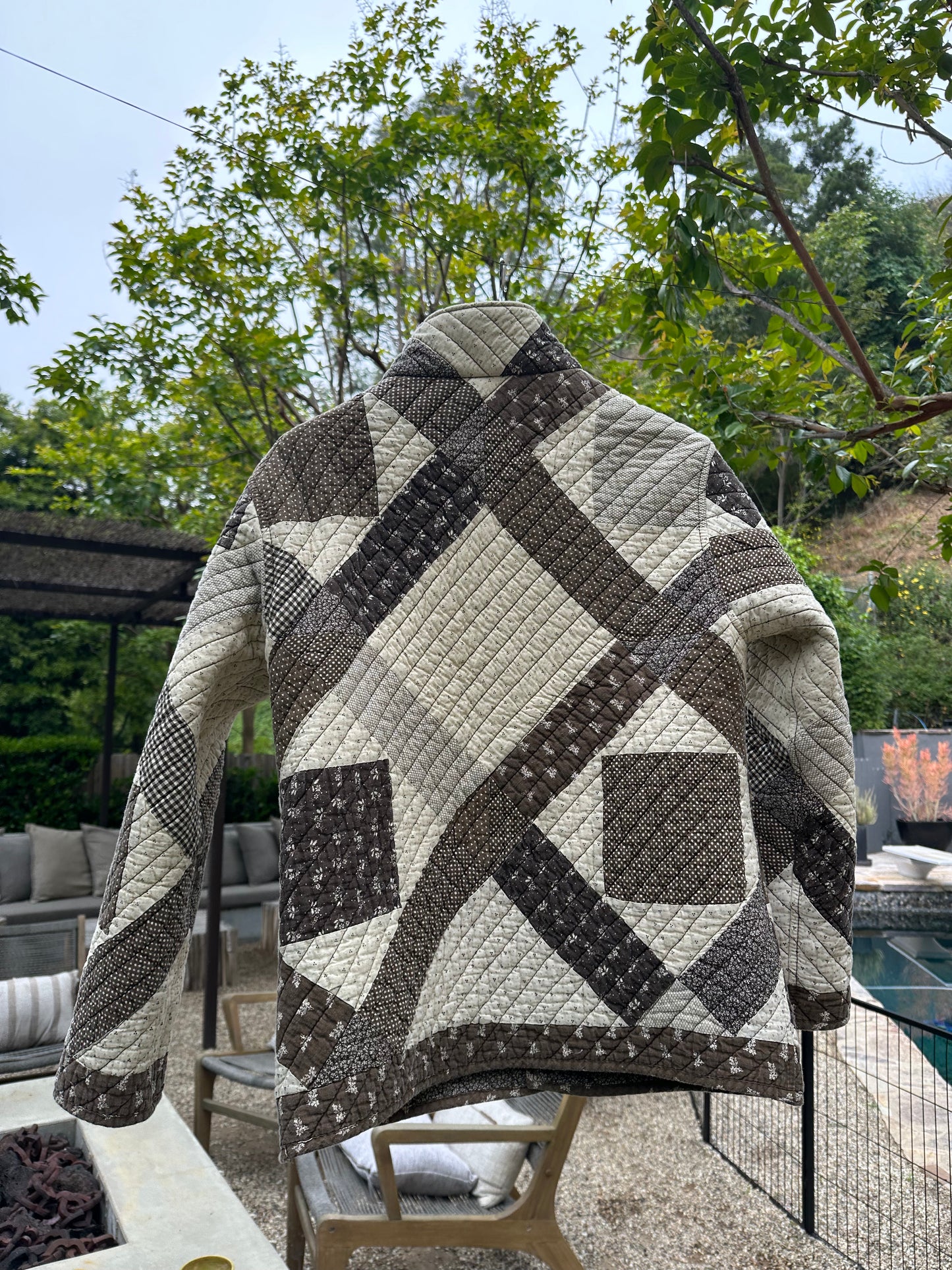 Pre-WWII Cotton Quilt Jacket Small