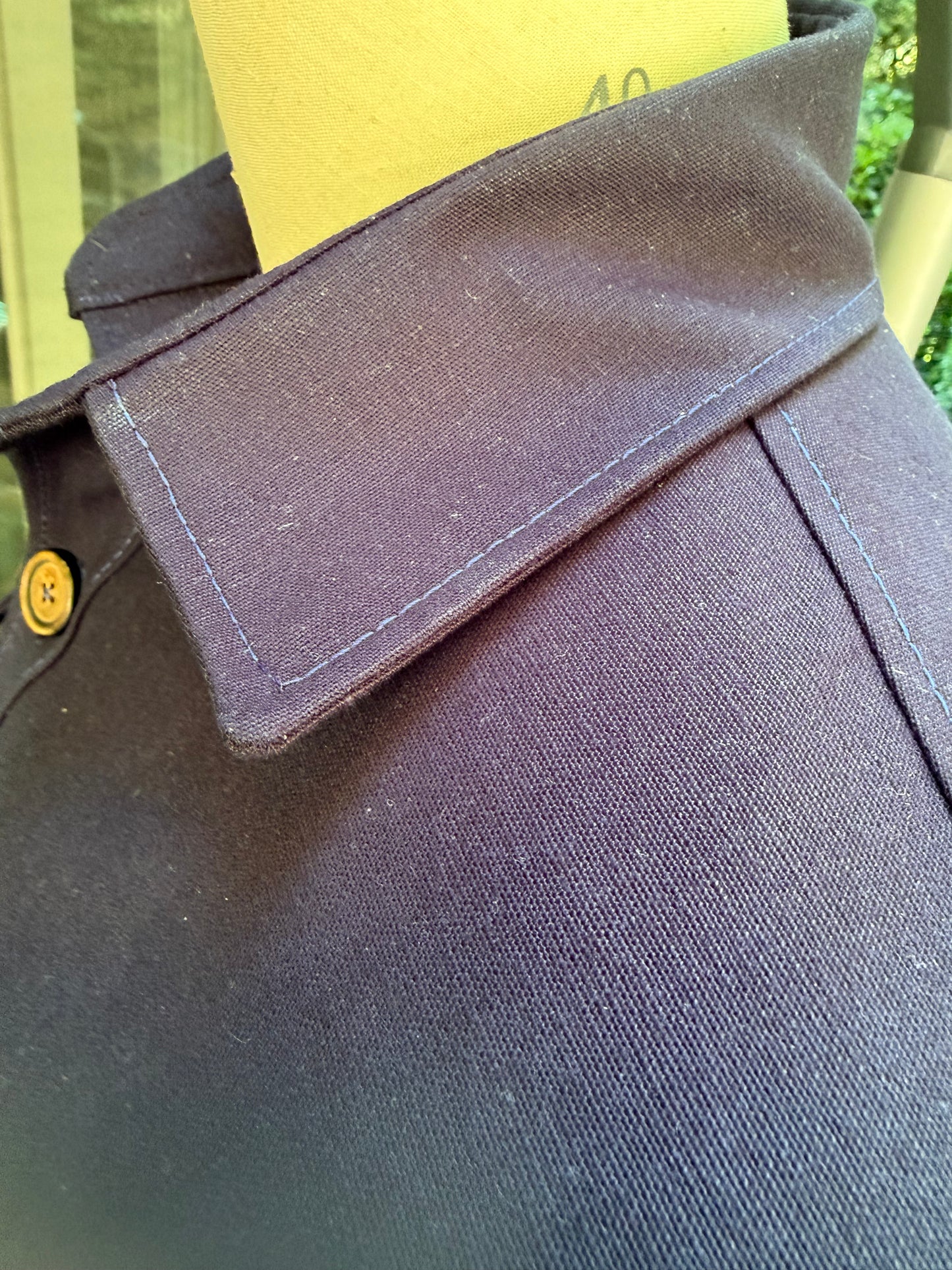 Campfire Over-Shirt Medium Indigo Cotton