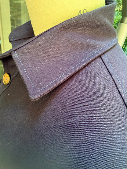 Campfire Over-Shirt Medium Indigo Cotton