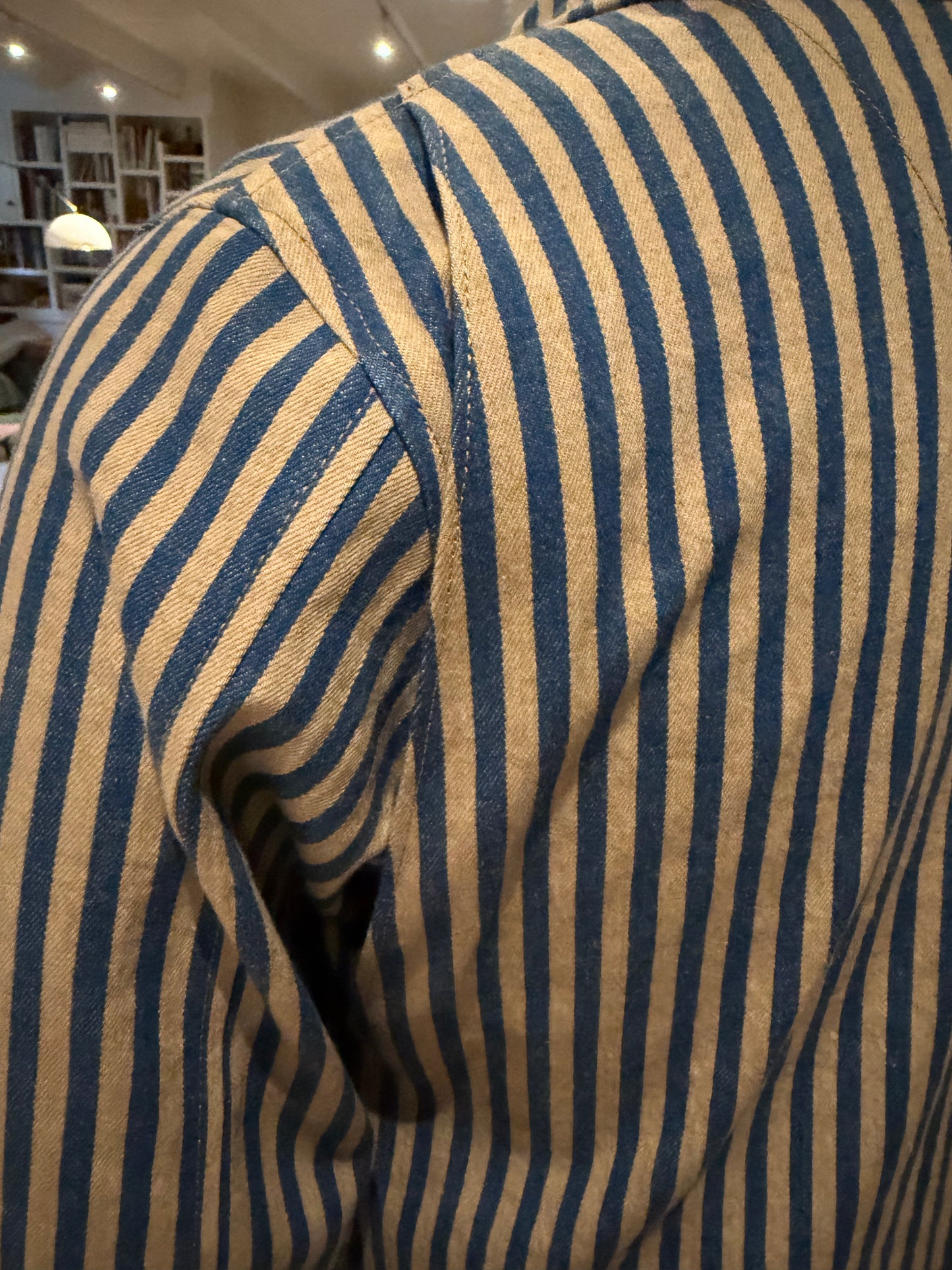 Campfire Classic Chore Coat Medium Cone Mills Stripe Denim