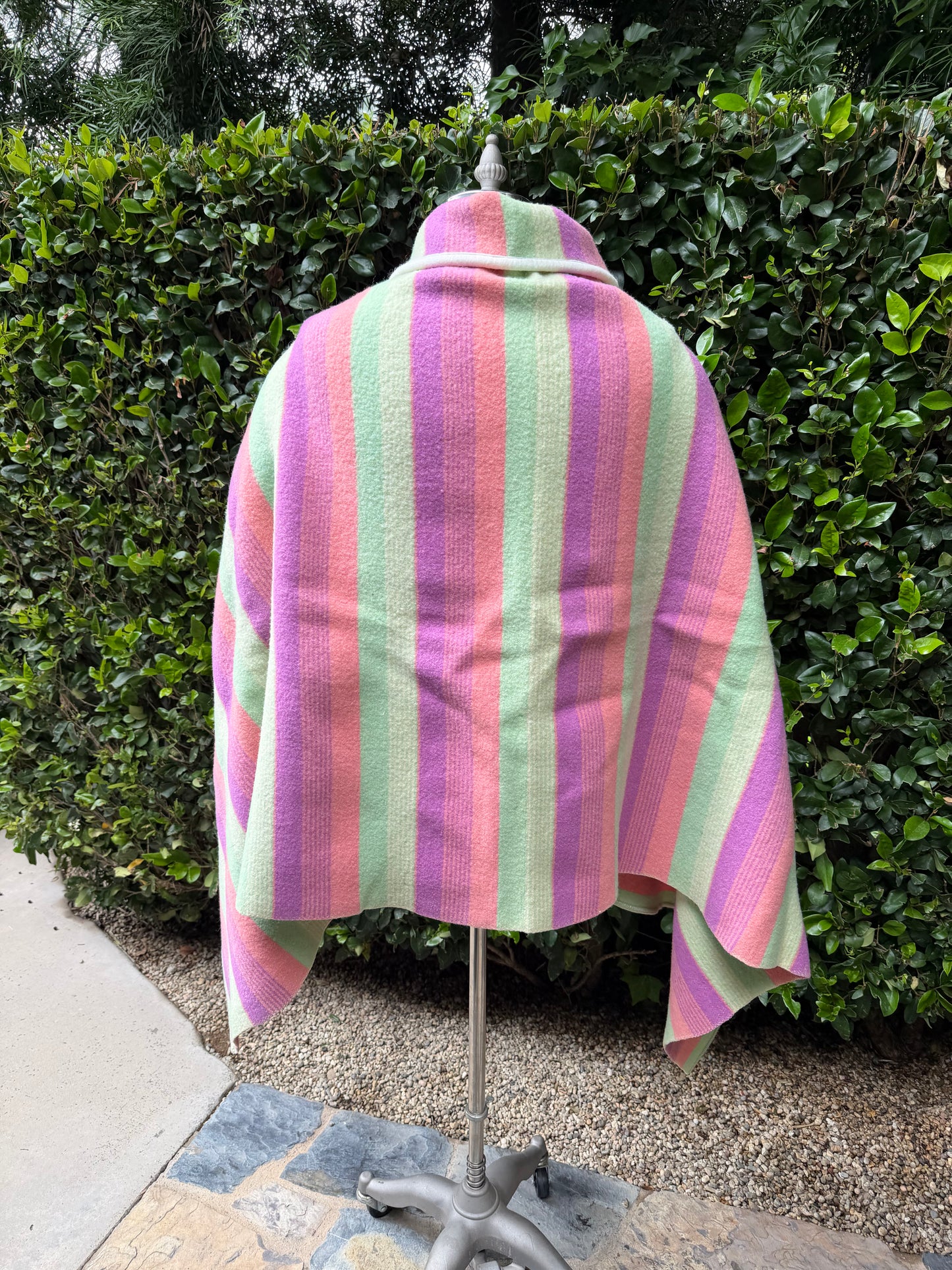 MCM Plaid Wool Campfire Cloak