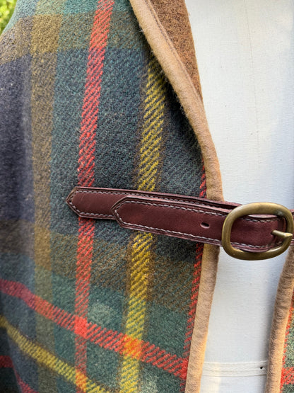1920’s Plaid Wool Campfire Cloak