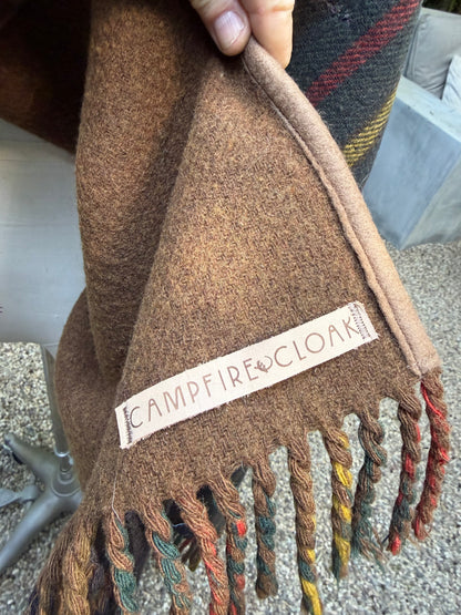 1920’s Plaid Wool Campfire Cloak