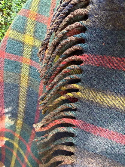 1920’s Plaid Wool Campfire Cloak
