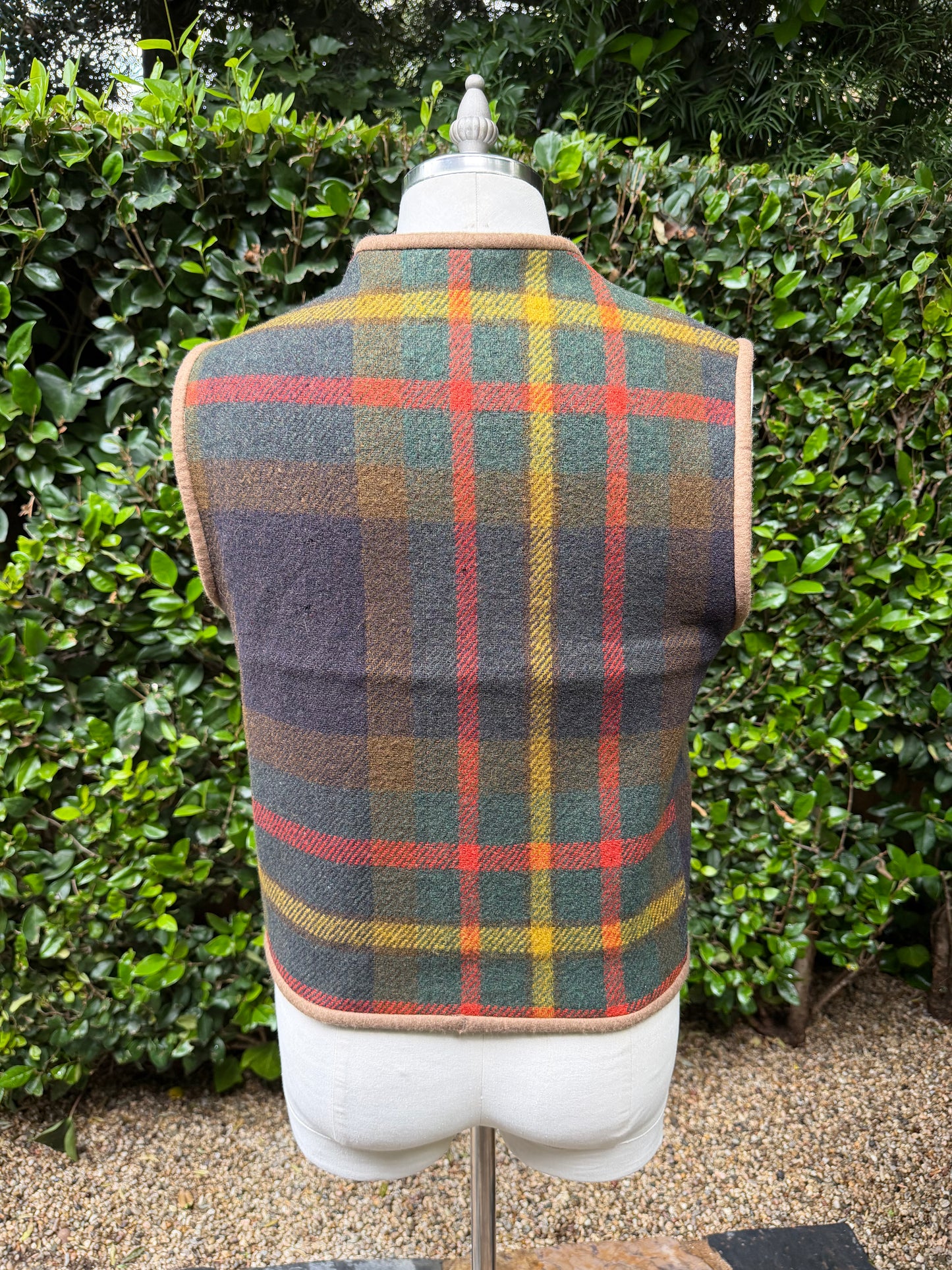 Campfire Vest 1920’s Jacobs Oregon City Mills Jacquard Woven Wool Medium