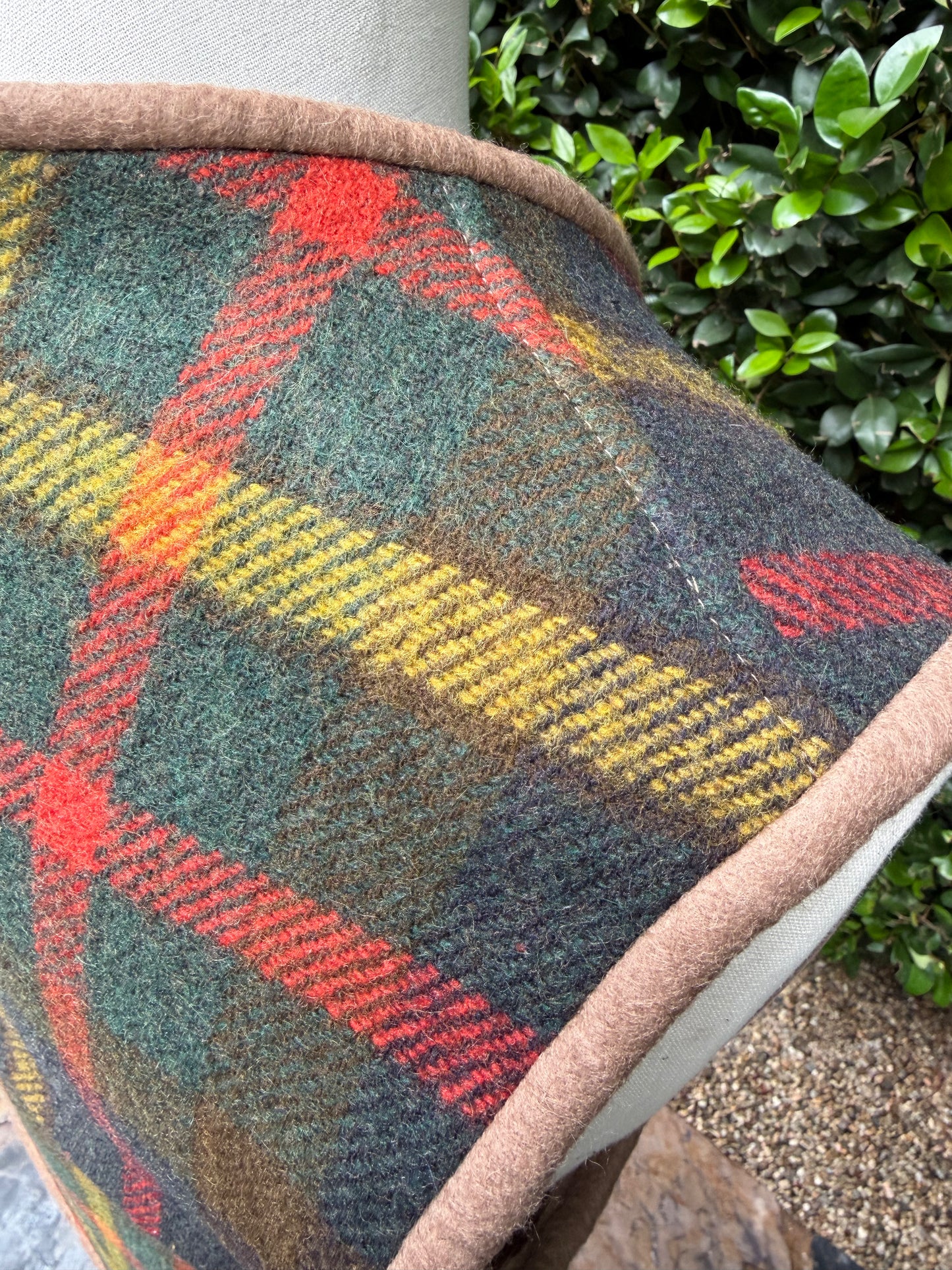 Campfire Vest 1920’s Jacobs Oregon City Mills Jacquard Woven Wool Medium