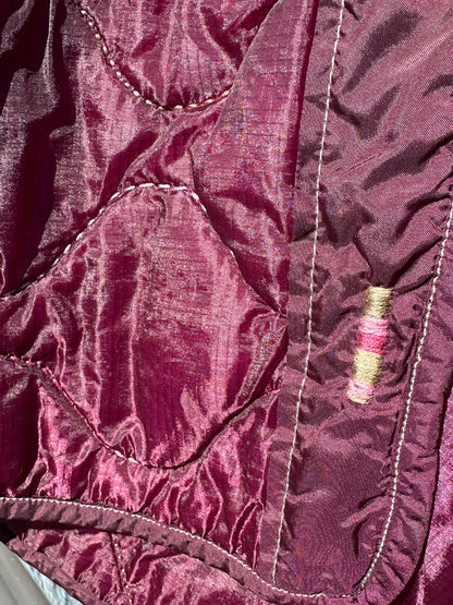 Honeysuckle M-65 Eggplant Purple Liner Jacket Small