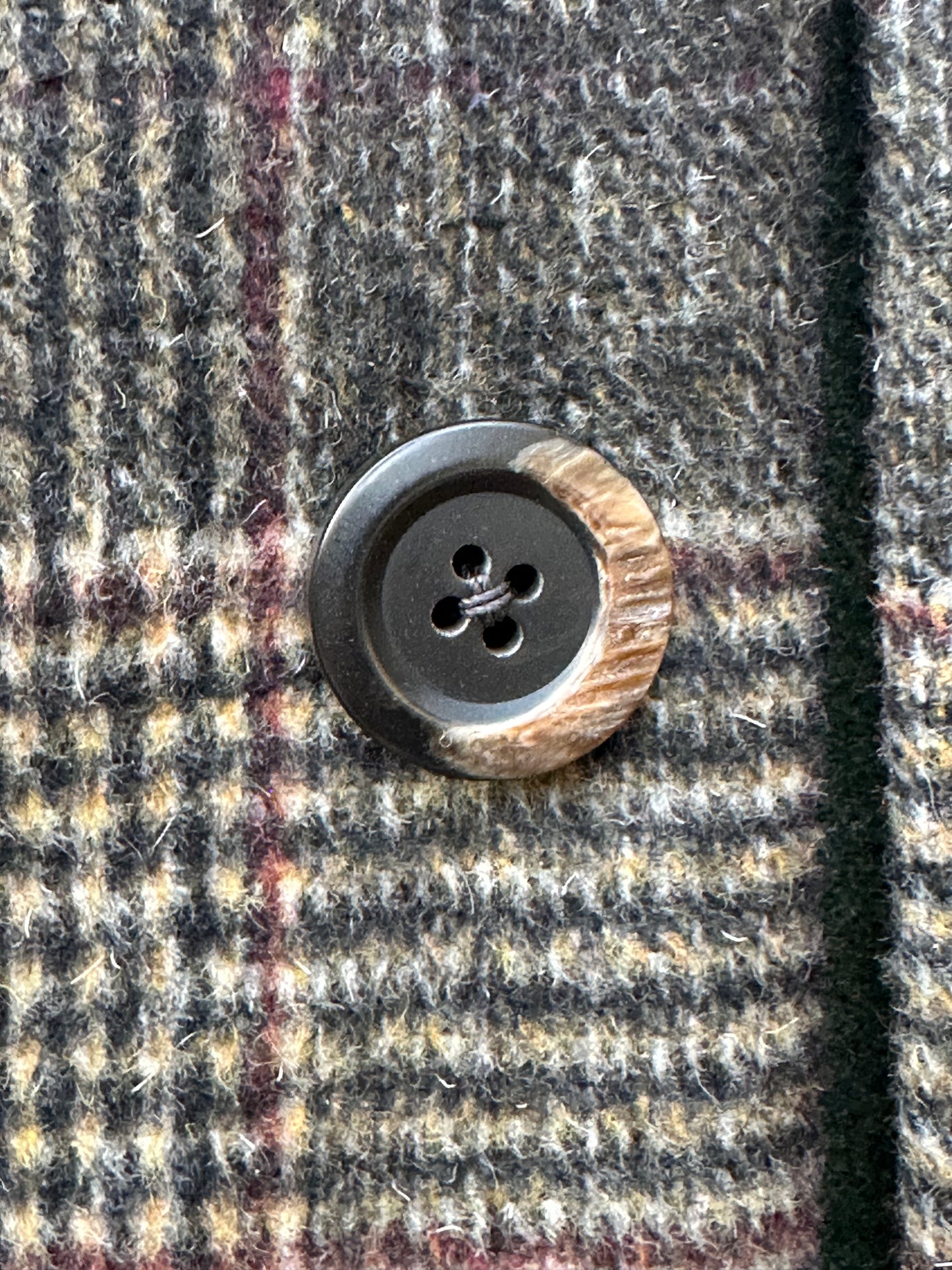 Brushed English Wool Plaid Campfire Coat Medium