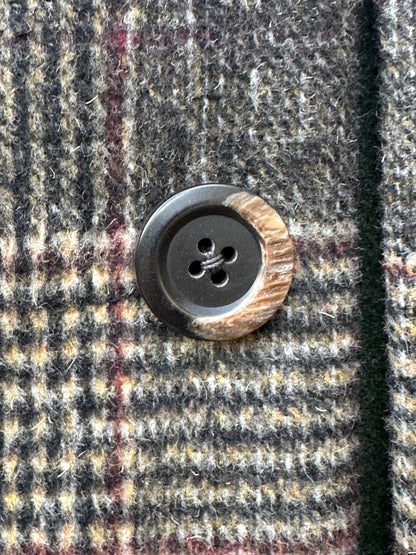 Brushed English Wool Plaid Campfire Coat Medium