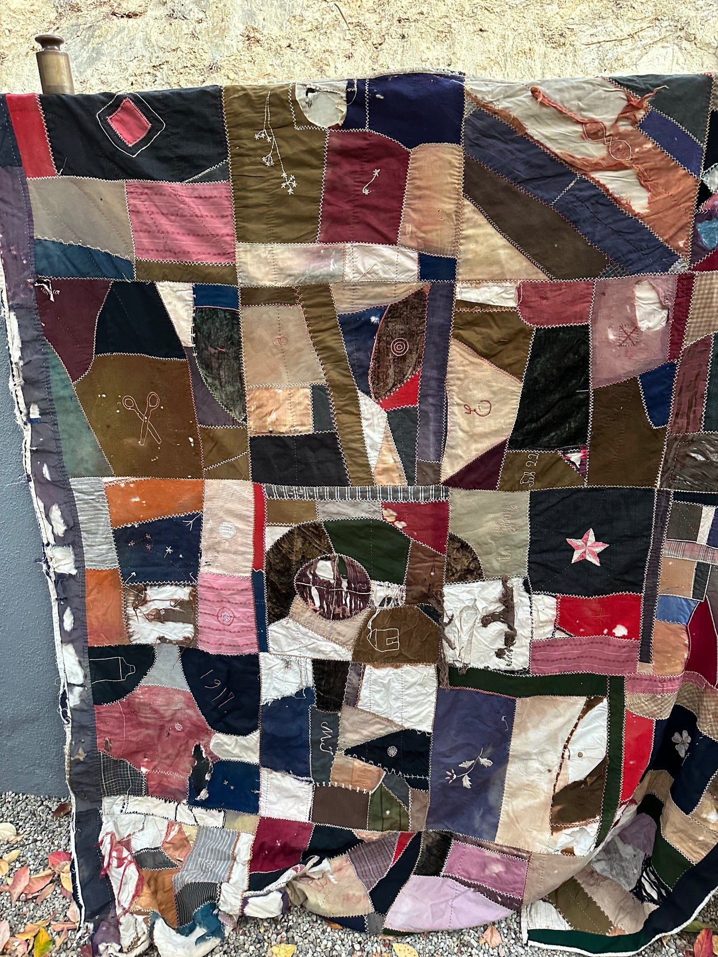 1917 Heirloom Cotton Hand Stitched Quilt