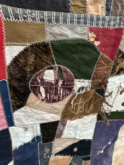 1917 Heirloom Cotton Hand Stitched Quilt