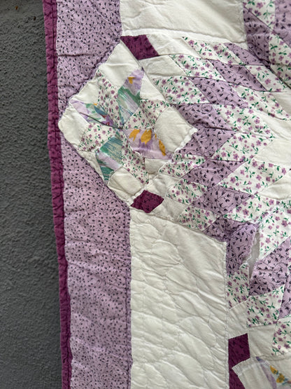 1930’s Cotton Hand Stitched Quilt