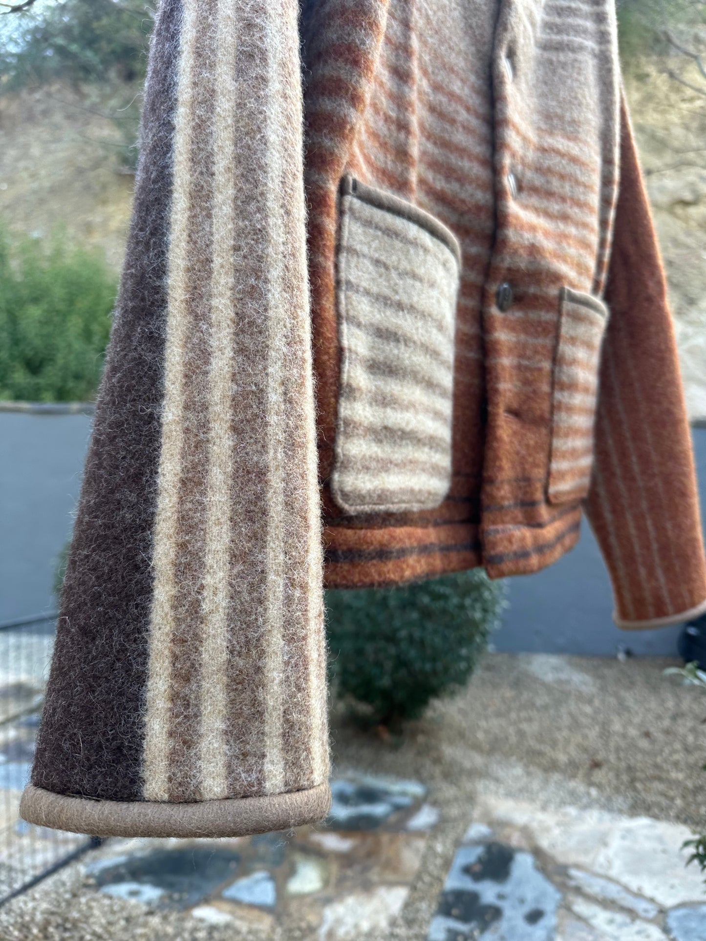 1951 US Wool NOS Blanket Campfire Coat XL