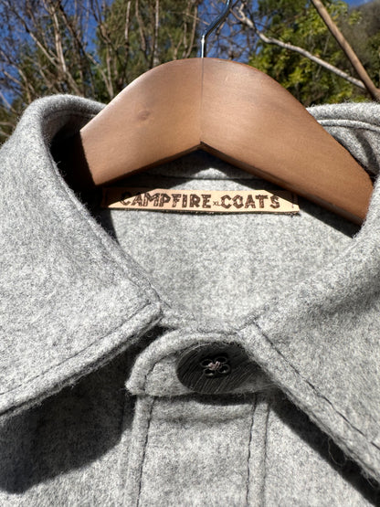 Italian Felted Wool Campfire Overshirt XL