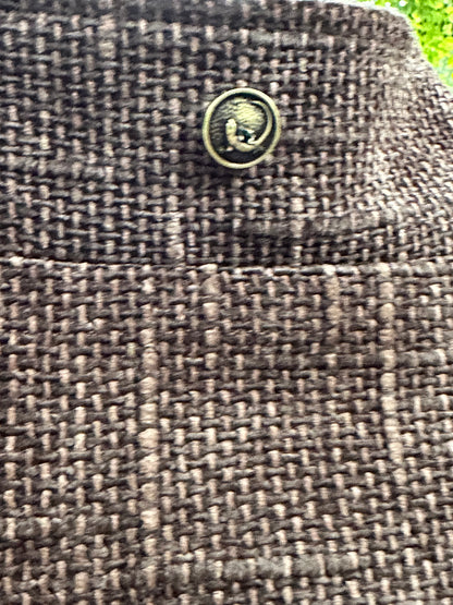 Japanese Kendo Mud dyed Cotton Campfire Coat Medium