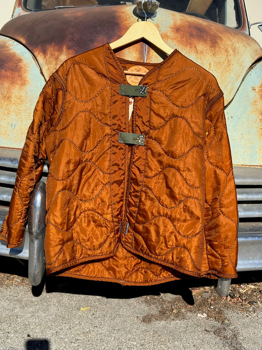Honeysuckle M-65 Burnt Orange Liner Jacket Small