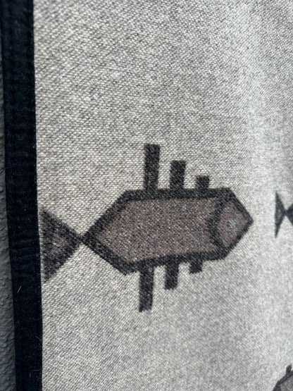 Grey & Black Pendleton® Geometric Fish