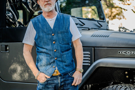 Italian Denim Japanese Cotton Vest