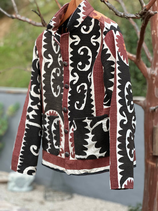 Uzbek Suzani Campfire Coat