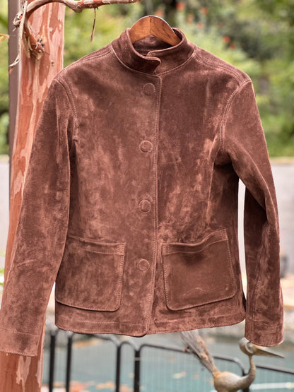 Chocolate Italian Suede Campfire Coat