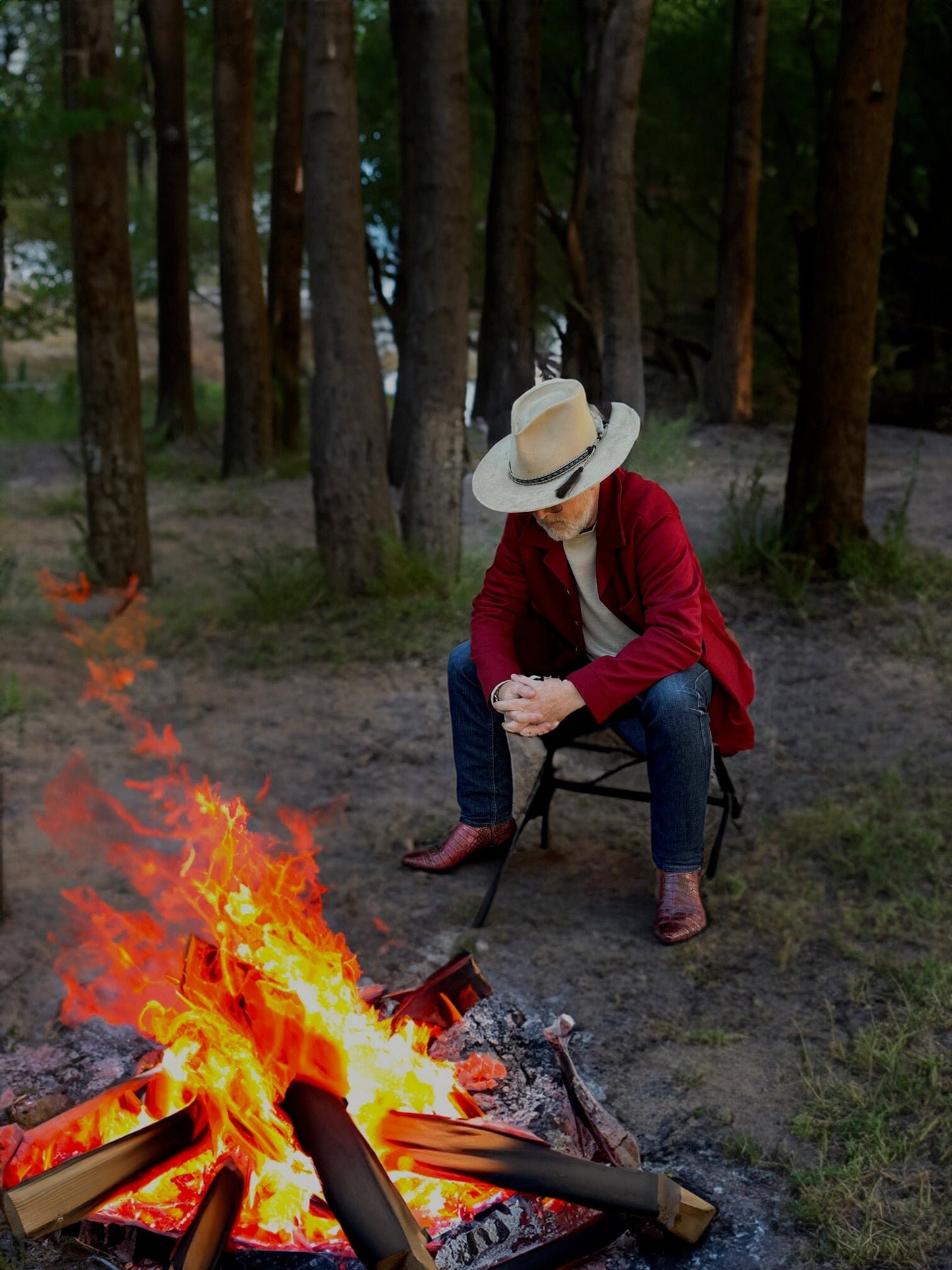 Merlot Cashmere & Wool Campfire Coat