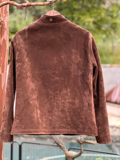 Chocolate Italian Suede Campfire Coat