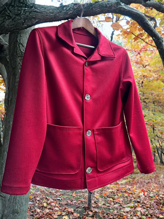 Merlot Cashmere & Wool Campfire Coat