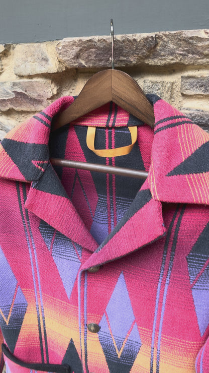 1960's Cotton Beacon Campfire Coat Ombre Small