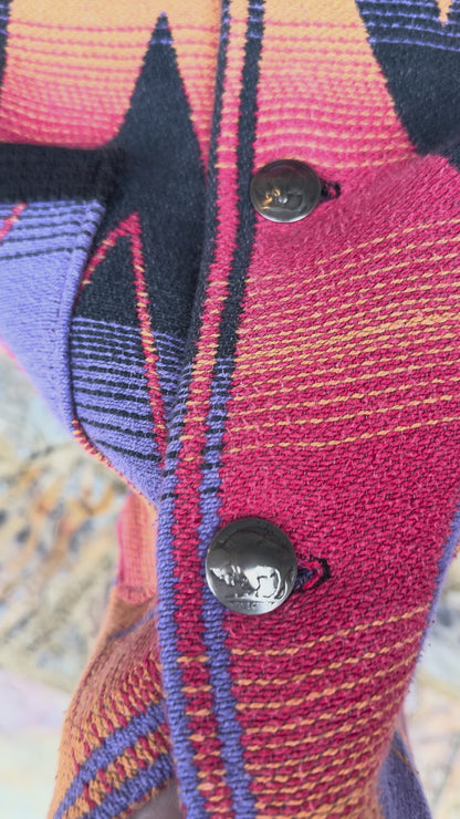 1960's Cotton Beacon Campfire Coat Ombre Small